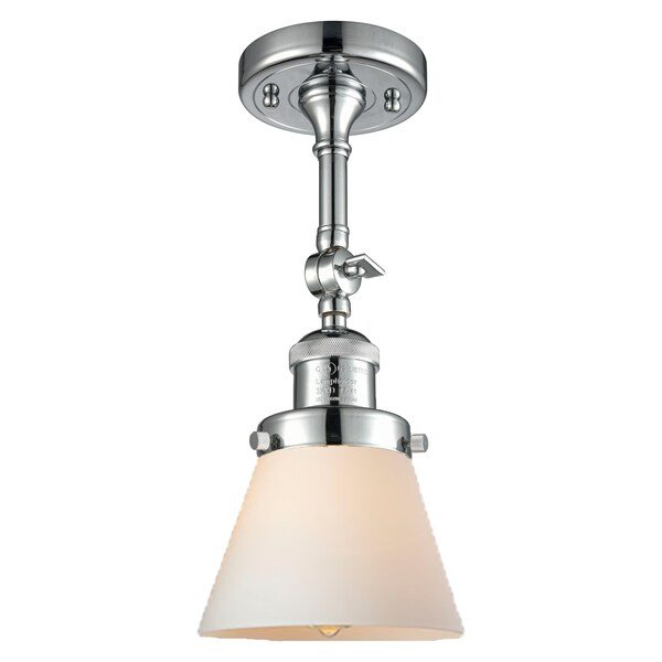 One Light Vintage Dimmable Led Semi-Flush Mount, 528031